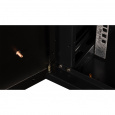 Шкаф 19" телекоммуникационный настенный, 12U 635x600х600 мм, дверь металл,черный